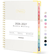 Forvencer portada frontal del planner 2026-2027 mostrando diseño elegante y colores llamativos