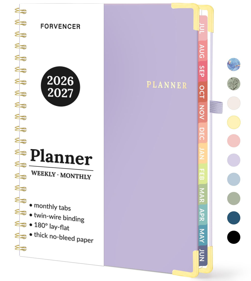 Forvencer tapa dura frontal elegante y resistente para organización diaria