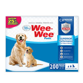 Four Paws empaque frontal mostrando 200 pads, conveniencia y ahorro