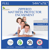 Four Seasons Essentials protector frontal mostrando ajuste completo y beneficio impermeable