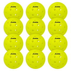 Franklin X-40 pack frontal mostrando 12 pelotas y alta visibilidad