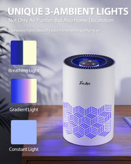 FreAire iluminación ambiental RGB creando ambiente relajante en habitación