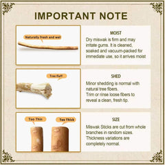 FREEGRIN palitos miswak sellados al vacío preservando frescura