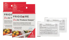 Frigidaire pack frontal mostrando filtro y ahorro por mayor frescura