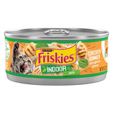 Friskies lata frente mostrando etiqueta clara y atractiva