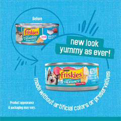 Friskies Purina textura en salsa realzando hidratación y atractivo