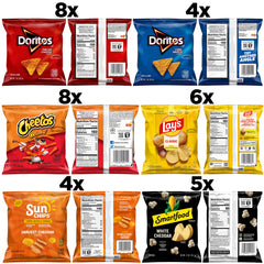 Frito-Lay snacks servidos en mesa de fiesta, solución rápida para invitados