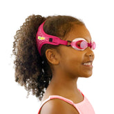 Frogglez front view showing comfortable band and sealed lenses for pain-free swimming