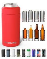 Frost Buddy vista frontal rojo mostrando diseño elegante y ajuste versátil