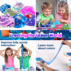 fsutvitg manos de niña manipulando slime para juego sensorial y diversión creativa