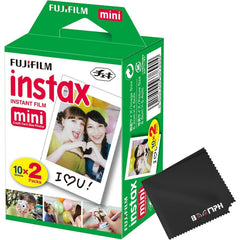 Fujifilm: vista frontal del cartucho de película Instax Mini, fácil de cargar