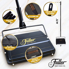 Fuller Brush primer plano de las cerdas que atraen polvo y pelo eficientemente