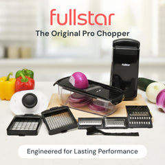 fullstar detalle de cuchillas de acero 420 resalta durabilidad y filo