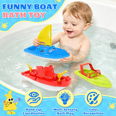 FUN LITTLE TOYS assortment of colorful boats highlighting variety and visual engagement