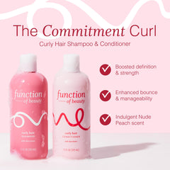 Function of Beauty textura del shampoo con extracto de chía, limpia y define rizos