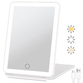 FUNTOUCH vista frontal del espejo con diseño elegante y luz uniforme
