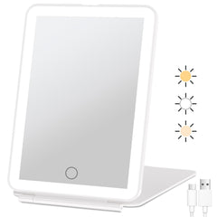 FUNTOUCH vista frontal del espejo con diseño elegante y luz uniforme