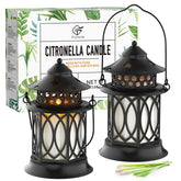 FUNXIM farol frontal con vela citronela mostrando diseño elegante