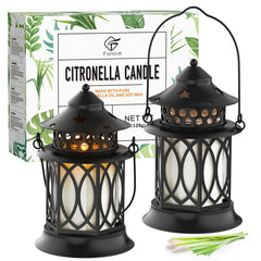 FUNXIM farol frontal con vela citronela mostrando diseño elegante