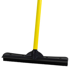 FURemover front view full broom showing rubber head and telescopic handle for versatile cleaning