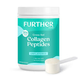 Further Food frasco frontal mostrando etiqueta clara y origen grass-fed