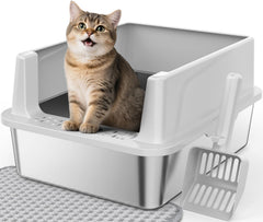 FURTIME arenero frontal acero inoxidable resistente y duradero