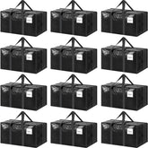FYGRIP frente del paquete de 12 bolsas mostrando capacidad y color negro