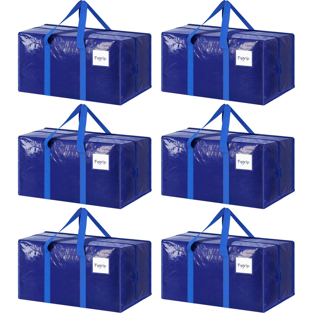 FYGRIP vista frontal del paquete de seis bolsas resistentes, fácil almacenamiento