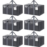 FYGRIP vista frontal del paquete de 6 bolsas grandes, almacenamiento eficiente