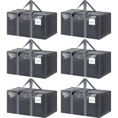 FYGRIP vista frontal del paquete de 6 bolsas grandes, almacenamiento eficiente