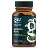 Gaia Herbs frasco frontal mostrando nombre y cápsulas para calma