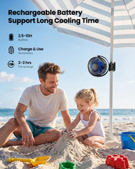 Gaiatop ventilador junto a moneda para comparar tamaño portátil