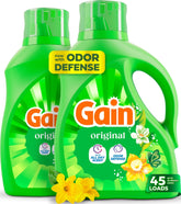 Gain envase frontal 60 fl oz mostrando diseño y capacidad para ahorro