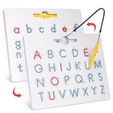 GAMENOTE vista frontal del tablero con letras mayúsculas, fomenta reconocimiento de letras