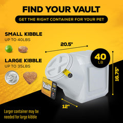Gamma2 Vittles Vault textura HDPE duradera que resiste golpes
