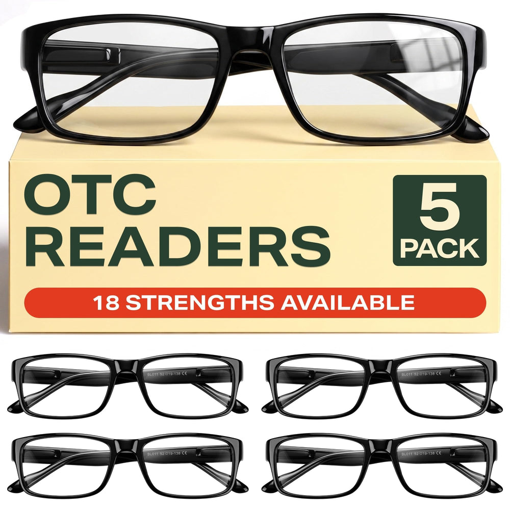 Gaoye vista frontal del pack de 5 gafas con diseño versátil y profesional