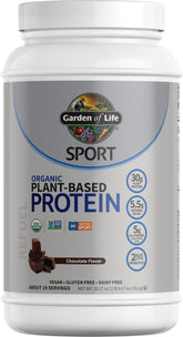Garden of Life frente del envase chocolate mostrando certificaciones y beneficios