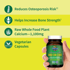 Garden of Life capsule close-up illustrating easy plant-based dosing