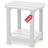GARDENSTAR mesa lateral Adirondack frontal mostrando diseño y estabilidad