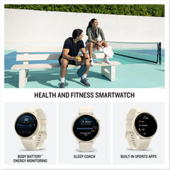 Garmin vívoactive 6 perfil lateral con correa cómodo para uso diario