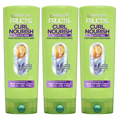 Garnier Fructis acondicionador frontal muestra envase y beneficio hidratación