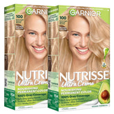 Garnier Nutrisse frente del empaque mostrando tono y beneficio nutritivo