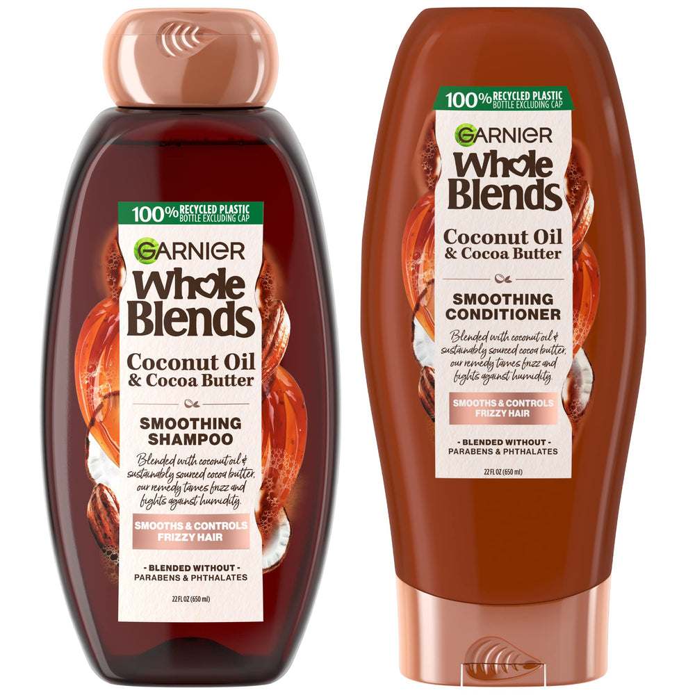 Garnier Whole Blends frente del envase mostrando diseño y beneficios inmediatos
