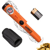 Garrett Pro-Pointer AT front view showing bright orange housing and tip for quick locating