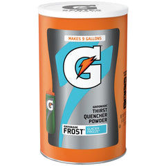 Gatorade envase frontal Frost Glacier Freeze mostrando marca y utilidad