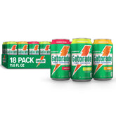 Gatorade lata frontal con pack de 18, visibilidad del surtido y conveniencia
