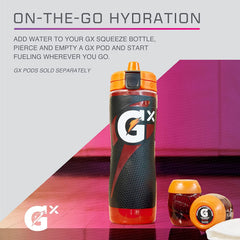 Gatorade Gx tapa flip con cierre seguro que evita derrames