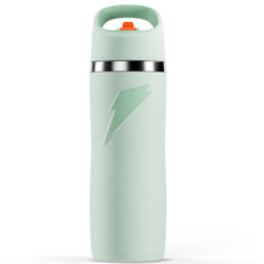 Gatorade botella Overtime vista frontal mostrando diseño y color sage, ideal para hidratación