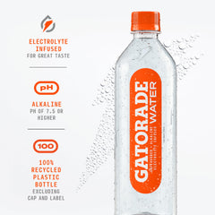 Gatorade etiqueta y panel nutricional con electrolitos y pH alcalino visible