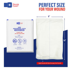 Gauze Care textura absorbente gruesa en detalle para mayor retención